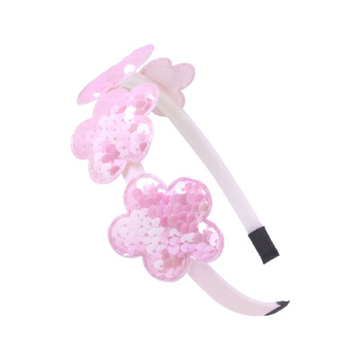 1 db Flitter virágos fejpántok gyerekeknek műanyag fogak hajpántok virágos fejpántok gyerekeknek lányoknak hajkiegészítők