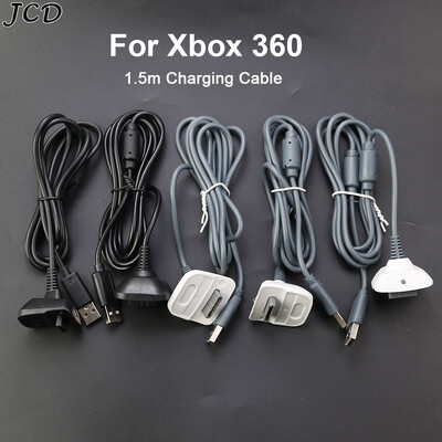 JCD 1,5 m-es USB töltőkábel Xbox 360 vezeték nélküli játékvezérlőhöz Gamepad joystick tápegység töltőkábel játékkábelek