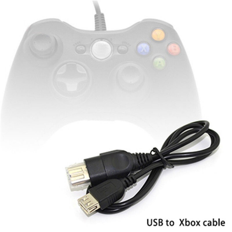 USB kabelis XBOX sieviešu USB uz oriģinālo Xbox spēļu kontrollera adaptera pārveidošanas kabeļa ģenerēšanas AV audio video kompozītvadu