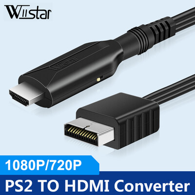 PS2-HDMI átalakító adapter, PS2-HDMI-kábel PS2-HDMI-támogatás 1080P, PS2 csatlakoztatása modern TV-hez HDMI-vel