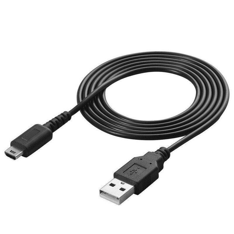 5-10 ks NDSL USB nabíjací kábel Nabíjací kábel pre Nintendo DS Lite DSL NDSL 1,2 m čierny
