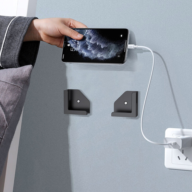 Tablet fali állvány Telefon töltő tartó iPadhez iPhone-hoz Állítható konzol Tartozékok 2db fehér fekete