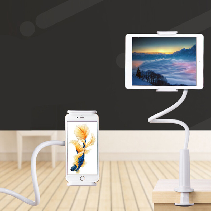 Suport pentru telefon Xnyocn Universal 360 Rotativ Flexibil cu Braț Lung Suport Leneș Clemă Pat Tabletă Suport Auto Selfie pentru iPad Phone Pad