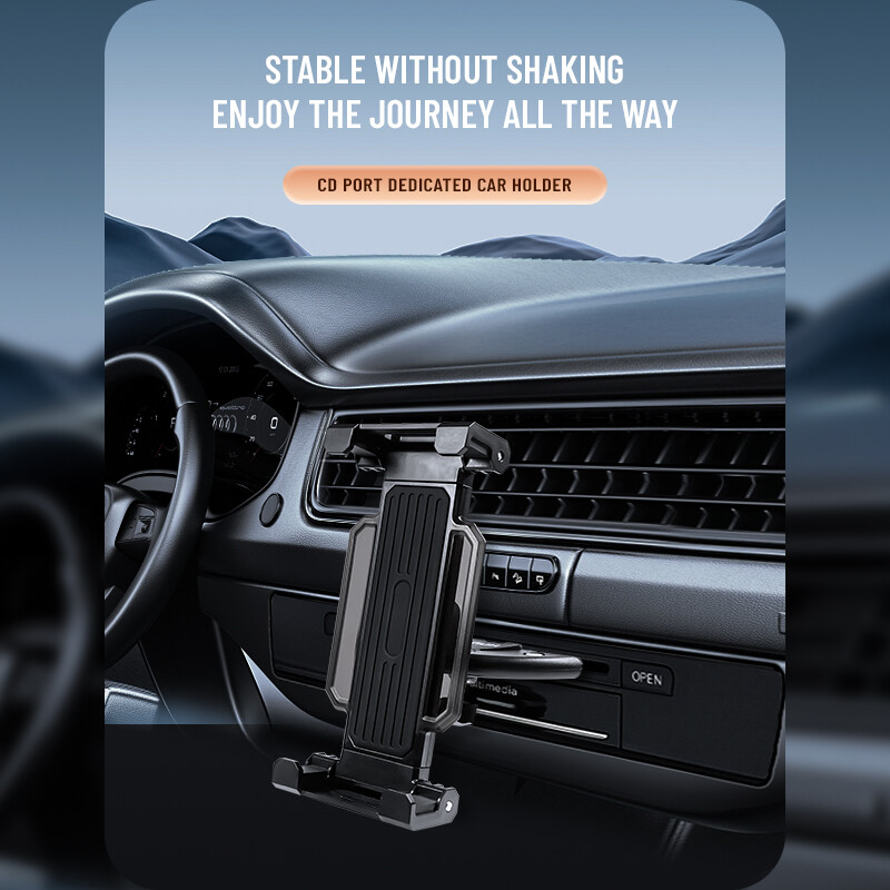 Universalus 4–13 colių planšetinio kompiuterio stovas, automobilinis CD lizdas 360° besisukantis laikiklis skirtas Ipad Pro Air 11 Xiaomi Samsung Huawei Tab Phone GPS