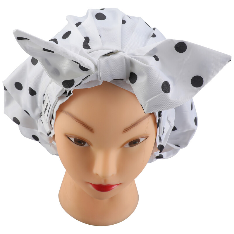 Cross Border Spot moteriška ilgų plaukų dušo kepurė Reguliuojama vandeniui atspari apvali skrybėlė peteliškė, elastinga sauso miego kepurė