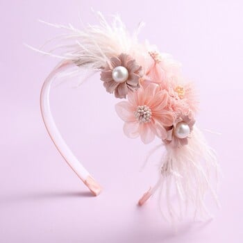 Princess Fashion Cute Hoop Αξεσουάρ Χειροποίητα Καπέλα για πάρτι Flower Headbands Flower Hair Band Στέμμα γάμου