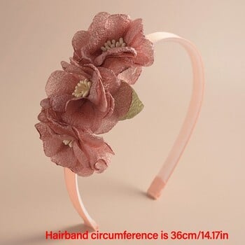 Princess Fashion Cute Hoop Αξεσουάρ Χειροποίητα Καπέλα για πάρτι Flower Headbands Flower Hair Band Στέμμα γάμου