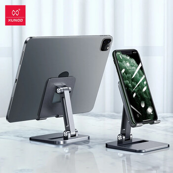 Xundd Tablet Stand για iPhone 14 15 Pro Max Ρυθμιζόμενη αναδιπλούμενη μεταλλική βάση στήριξης για iPad 태블릿 거치대 Υποστήριξη βάσης για tablet