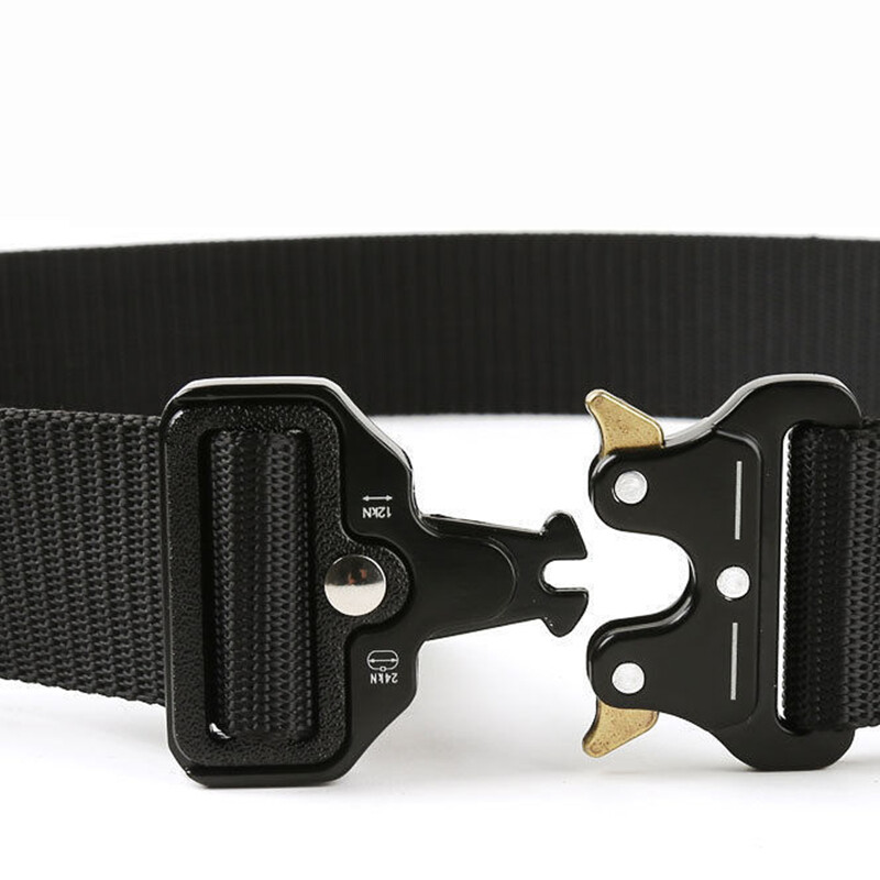 Vyriškas Cobra Tactical lauko nailono greitai atsegamas lydinio sagtis juodas diržas