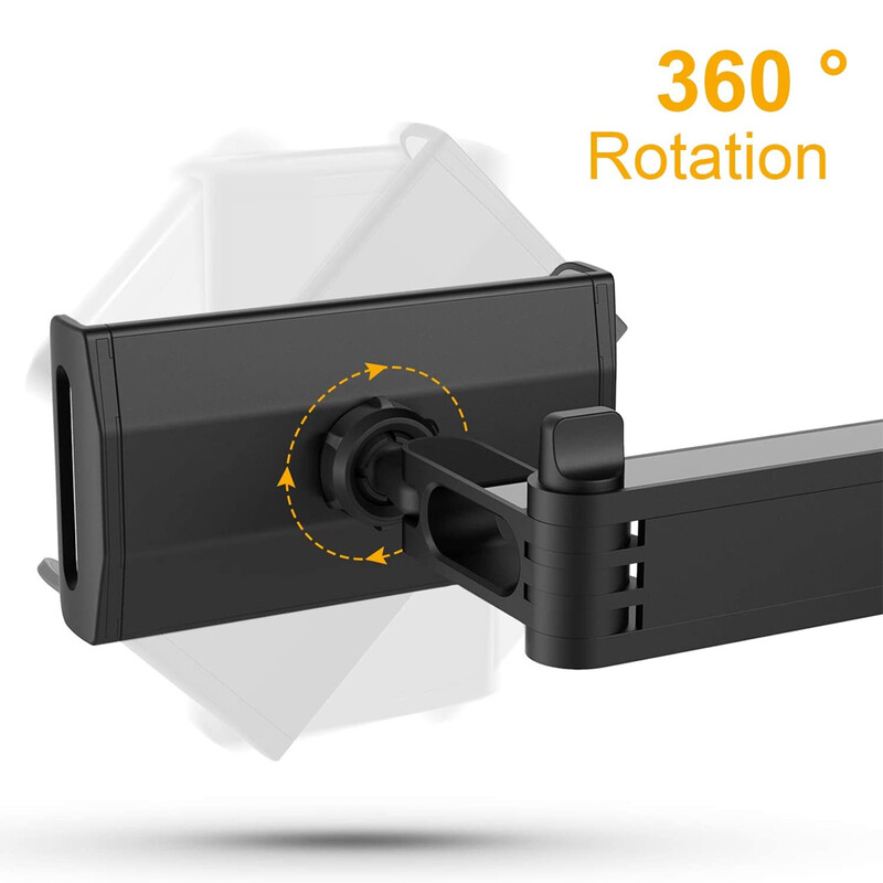 Fleksibilni rotirajući za 360 stupnjeva za iPad Auto Jastuk Držač mobitela Stalak za tablet Naslon za glavu Naslon za glavu Montažni nosač 4-11 inča