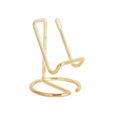 Suport metalic pentru telefon pentru tabletă, organizator de birou, auriu, roz, suport gol, din fier forjat, pentru telefon, rechizite de birou școlare