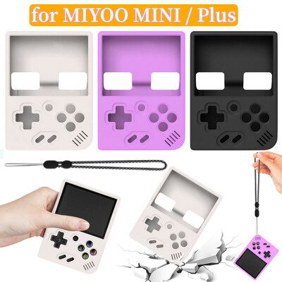 Szilikon védőbőr MIYOO Soft Case Cover Sleeve csúszásmentes karcolásgátló zsinórral a MIYOO MINI Plus játékkonzolhoz