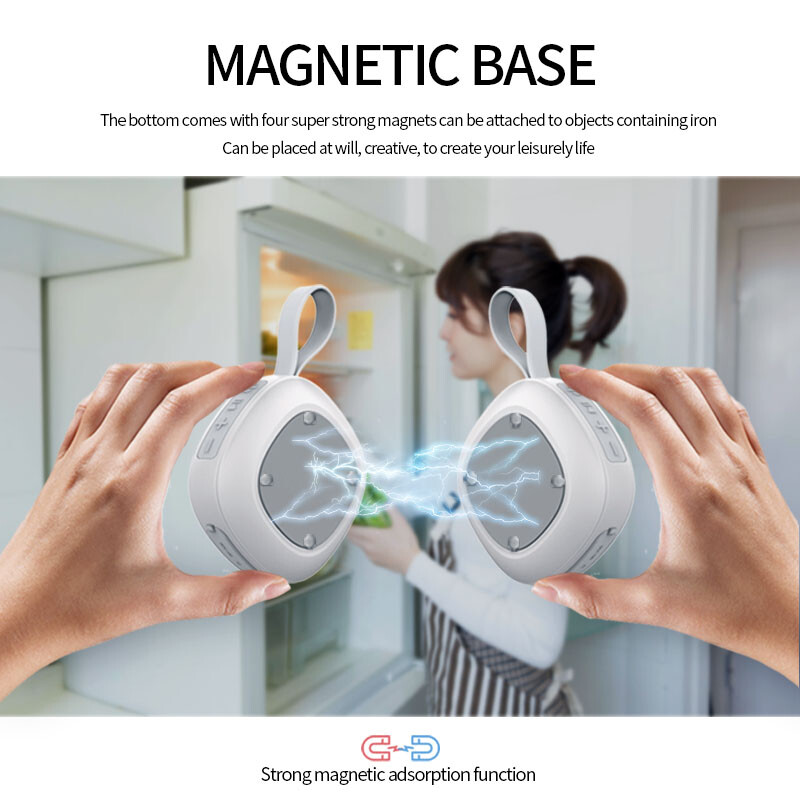 Magnetický reproduktor do kúpeľne, vodotesný bezdrôtový reproduktor IPX6, prenosný mini Bluetooth reproduktor, zvukový box, doprava zadarmo