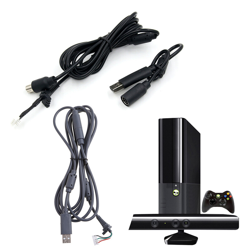 USB 4-pinový kábel + odnímateľný adaptér, náhrada pre káblový ovládač Xbox-360