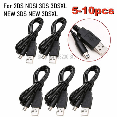 5-10db 1,2M USB töltőkábel adatátviteli SYNC kábel vezeték Nintendo 2DS NDSI 3DS 3DSXL ÚJ 3DS 3DSXL kábeljáték tápvezetékhez