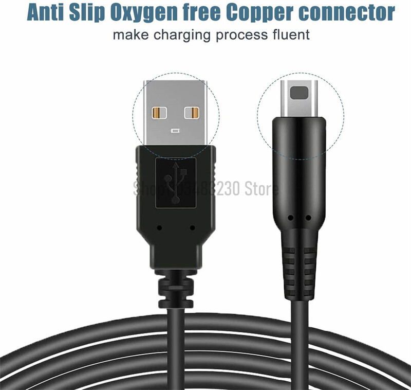 5-10db 1,2M USB töltőkábel adatátviteli SYNC kábel vezeték Nintendo 2DS NDSI 3DS 3DSXL ÚJ 3DS 3DSXL kábeljáték tápvezetékhez