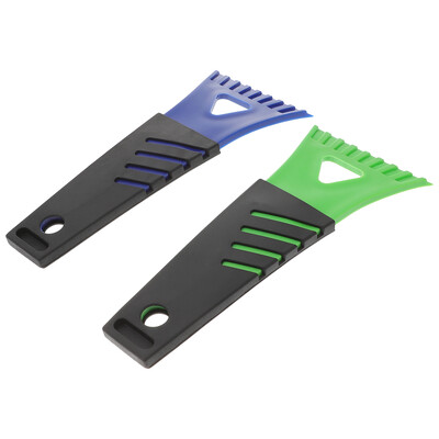 2 gab Clean Necessity Mini plastmasas lāpstiņa Logu skrāpis Saldētava Frost Pvc Pp Auto ledus skrāpis