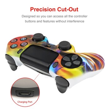 Силиконов калъф за PS4 Controller Cover For dualshock 4 Gamepad Joystick Skin For PS4 Accesorios 2 thumbsticks Grips Caps