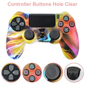 Силиконов калъф за PS4 Controller Cover For dualshock 4 Gamepad Joystick Skin For PS4 Accesorios 2 thumbsticks Grips Caps