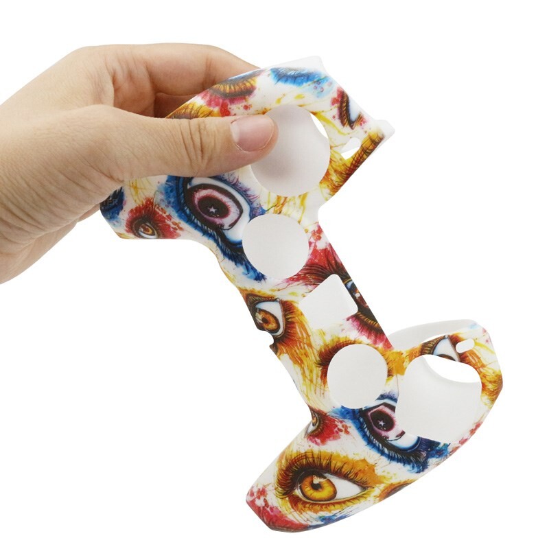 SONY Playstation 5 mīksta silikona gēla gumijas korpusa vāciņš PS5 kontroliera aizsardzības korpusam PS5 piederumam īkšķa roktura vāciņš