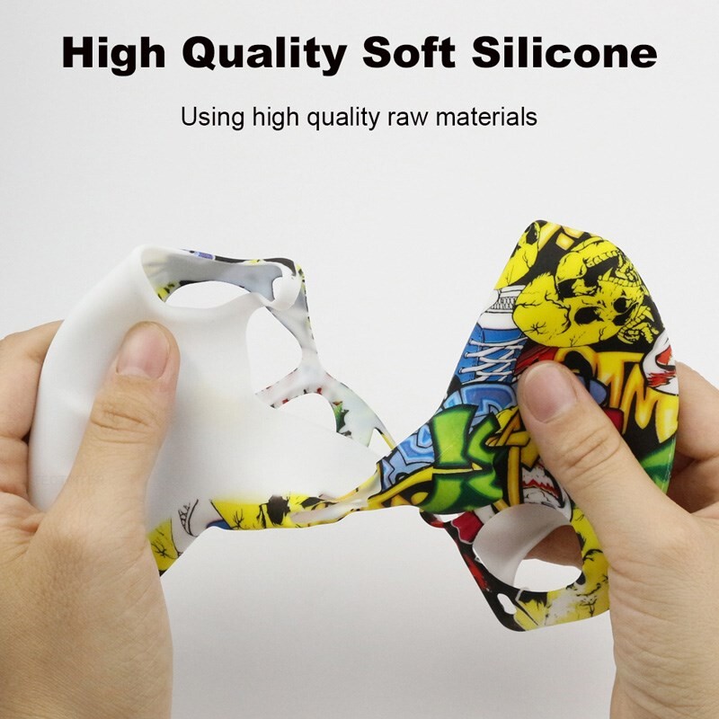 SONY Playstation 5 mīksta silikona gēla gumijas korpusa vāciņš PS5 kontroliera aizsardzības korpusam PS5 piederumam īkšķa roktura vāciņš