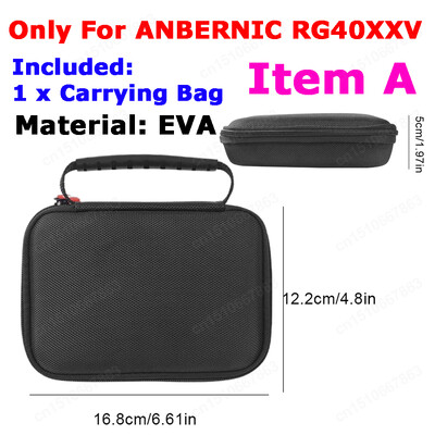EVA putna torba za pohranu za ANBERNIC RG40XXV tvrda torbica protiv ogrebotina s mrežastom torbom za ANBERNIC RG 40XXV retro igraću konzolu