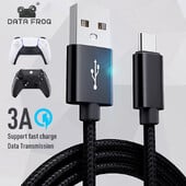 DATA FROG laadimiskaabel PS5 jaoks, Xbox Series SX kontroller, USB Type C toitejuhe Playstation 5 jaoks, mängupuldi tarvikud