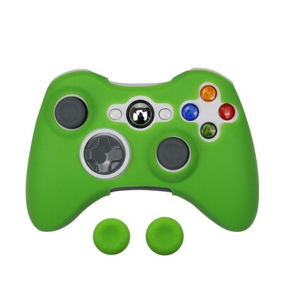 Mīksts silikons priekš xbox 360 kontroliera aizsargājoša āda Elastīga spēļu paneļa piederumi Vāka korpuss Korpuss Īkšķu rokturi vāciņi Kursorsvira