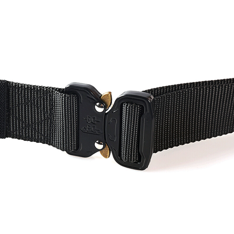 1 centură tactică pentru bărbați, cu cataramă metalică cu eliberare rapidă, cu o centură din nailon în stil sport în aer liber.