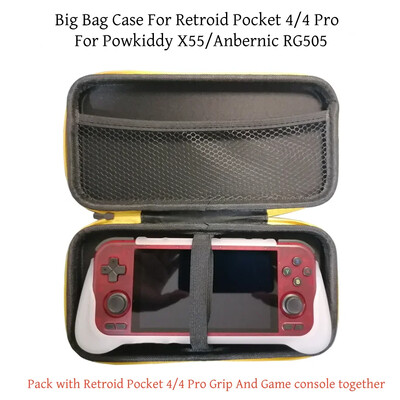 Powkiddy X55 RG505 Retroid Pocket 4 Pro Case uzglabāšanas soma Retroid Pocket 4 Pro Grip Carry Case piederumu somām