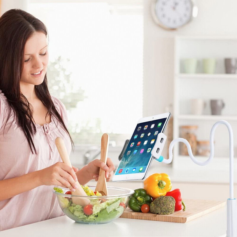 Ilgos rankos planšetinio kompiuterio stovo laikiklis skirtas iPad Pro 11 10.2 10.5 Mini 6 Air Xiaomi Mipad 4 5 Samsung Galaxy Tab S6 Lite Kindle Paperwhite