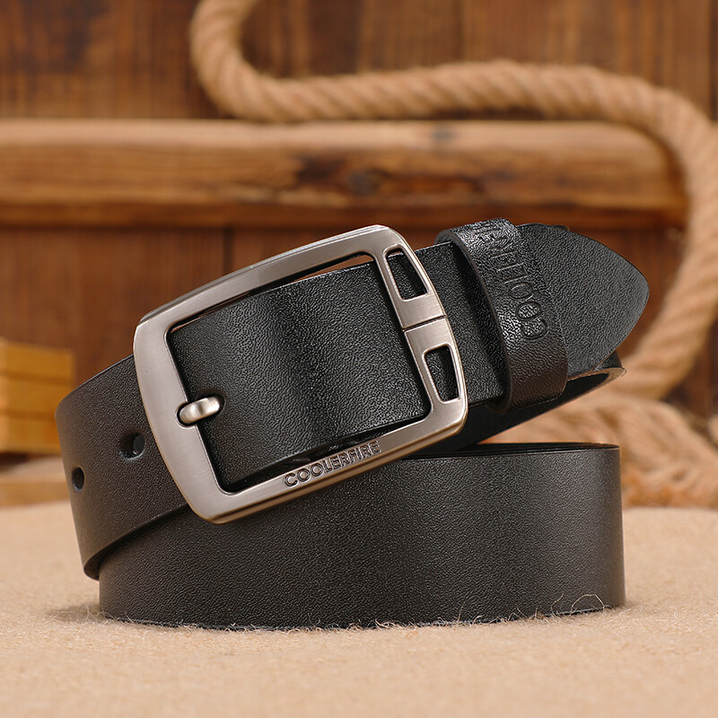 Vyriški Natūralios odos diržai Cowskin Classic Designers Diržai vyrams Vintage Westernboy laisvalaikio laisvalaikio džinsų dirželis HQ223