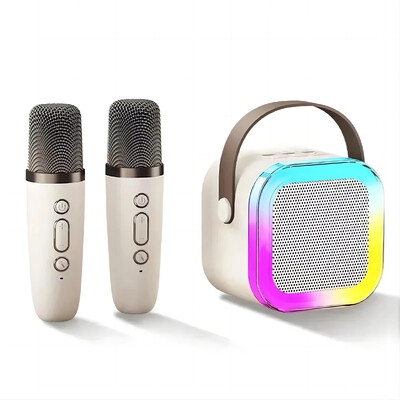 K12 Bluetooth 5.3 Reproduktor Bluetooth Karaoke Machine Bezdrôtový audio s mikrofónmi pre domáce KTV narodeninové párty sviatočné darčeky