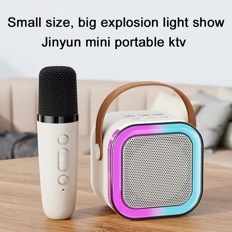 K12 Bluetooth 5.3 Reproduktor Bluetooth Karaoke Machine Bezdrôtový audio s mikrofónmi pre domáce KTV narodeninové párty sviatočné darčeky