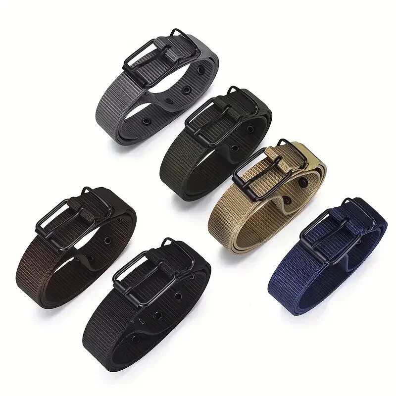 Ζώνη από διάτρητο καμβά, ανδρική ζώνη με πόρπη με βελόνα, κορεάτικη έκδοση για φοιτήτριες νεολαίας, ζώνη τζιν ευέλικτο, προπόνηση