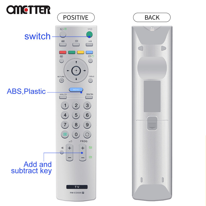 RM-ED008, skirtas Sony LCD televizoriaus nuotolinio valdymo pultui KDL-32S2510 46S2530 40V2500 32S253