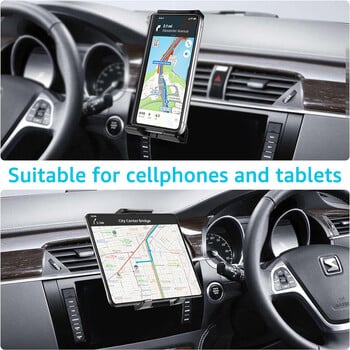 iBudim Car Tablet Holder 4-12 ιντσών Universal ρυθμιζόμενη βάση στήριξης αεραγωγού αυτοκινήτου για iPhone iPad Air Mini Samsung Xiaomi Tablets