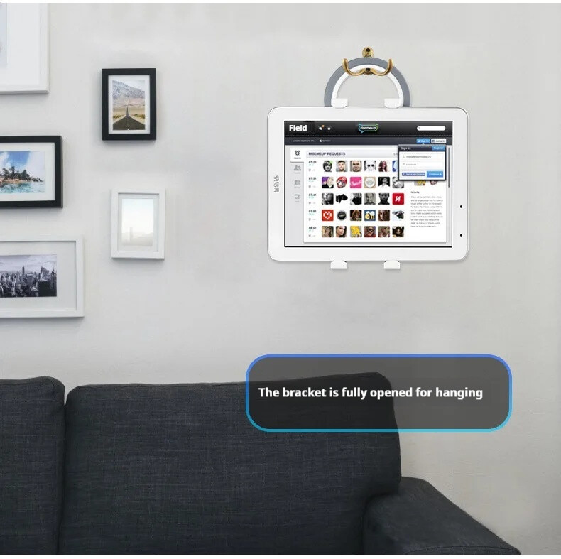 Suport suport tabletă retractabil Suport tabletă de 7-10 inci Rotație de 360 de grade Suport tabletă de birou Mâner Suport inel pentru Ipad