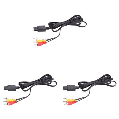 AV audio video kábel A/V TV kábel pre 64 N64 GameCube NGC SNES SFC A/V TV kábel Herný kábel Audio video kábel 1-5 ks
