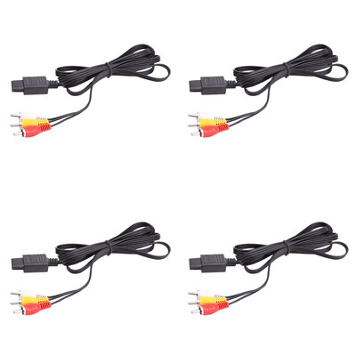 AV audio video kábel A/V TV kábel pre 64 N64 GameCube NGC SNES SFC A/V TV kábel Herný kábel Audio video kábel 1-5 ks