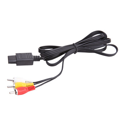 AV audio video kábel A/V TV kábel pre 64 N64 GameCube NGC SNES SFC A/V TV kábel Herný kábel Audio video kábel 1-5 ks