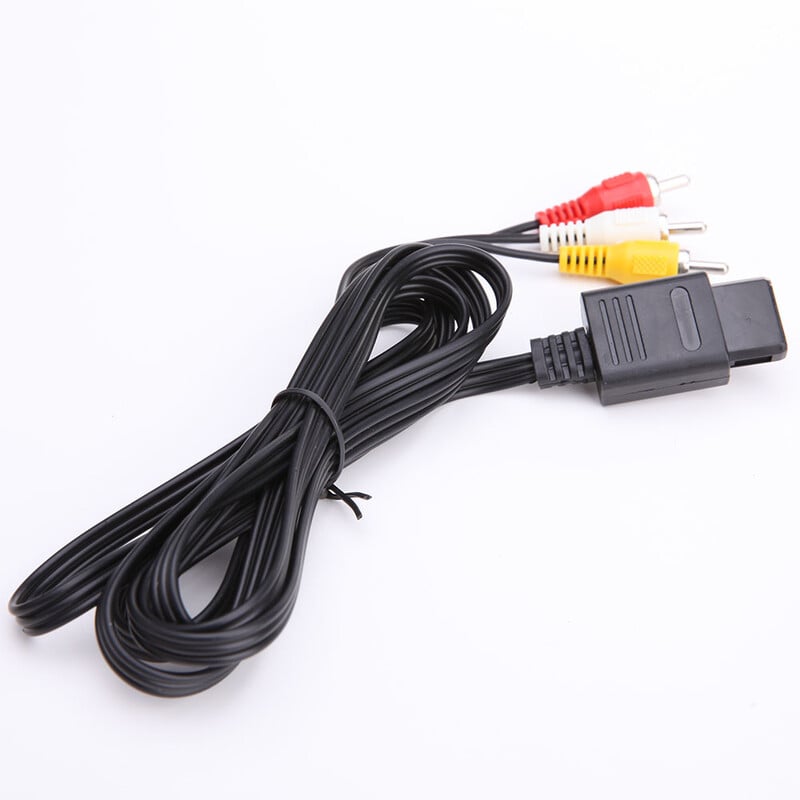 AV audio video kábel A/V TV kábel pre 64 N64 GameCube NGC SNES SFC A/V TV kábel Herný kábel Audio video kábel 1-5 ks