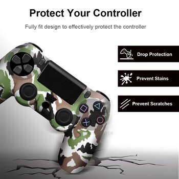 Мека силиконова защитна кожа за SONY Playstation 4 PS4 контролер за PS4 Pro Slim Gamepad Controle Cover Thumb Grips