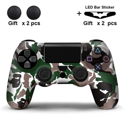 Puha szilikon védőburkolat SONY Playstation 4 PS4 vezérlőhöz PS4 Pro-hoz Slim Gamepad Controle Cover hüvelykujj fogantyúk