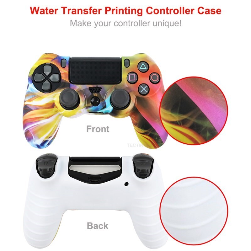 Puha szilikon védőburkolat SONY Playstation 4 PS4 vezérlőhöz PS4 Pro-hoz Slim Gamepad Controle Cover hüvelykujj fogantyúk