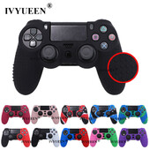 IVYUEEN Husă din silicon anti-alunecare pentru controler Sony PlayStation Dualshock 4 PS4 DS4 Pro Slim