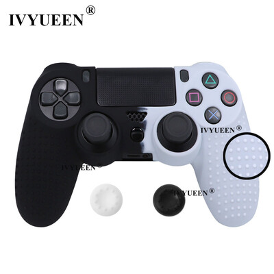 IVYUEEN Husă din silicon anti-alunecare pentru controler Sony PlayStation Dualshock 4 PS4 DS4 Pro Slim