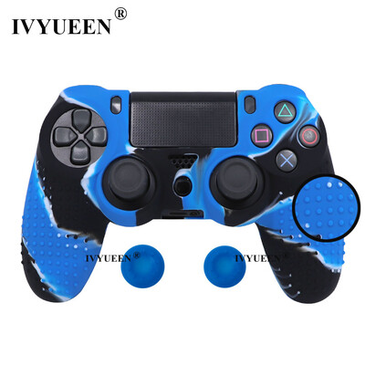 IVYUEEN Husă din silicon anti-alunecare pentru controler Sony PlayStation Dualshock 4 PS4 DS4 Pro Slim