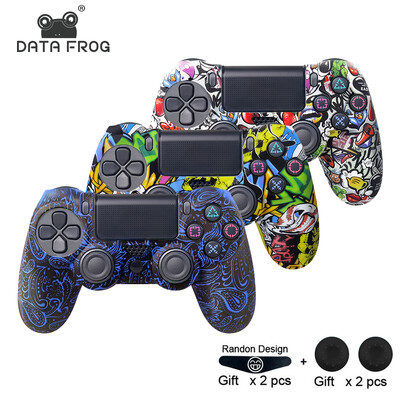DATA FROG mīksts silikona gēla gumijas korpusa vāciņš Sony PS4 Pro kontroliera īkšķa rokturiem Kursorsviras vāciņš Slim PS4 piederumiem