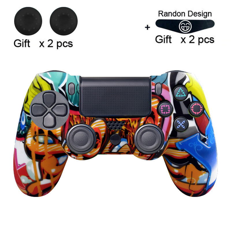 DATA FROG Puha szilikon gél gumi tokborító Sony PS4 Pro vezérlőhöz hüvelykujj markolat Joystick sapka Slim PS4 tartozékokhoz